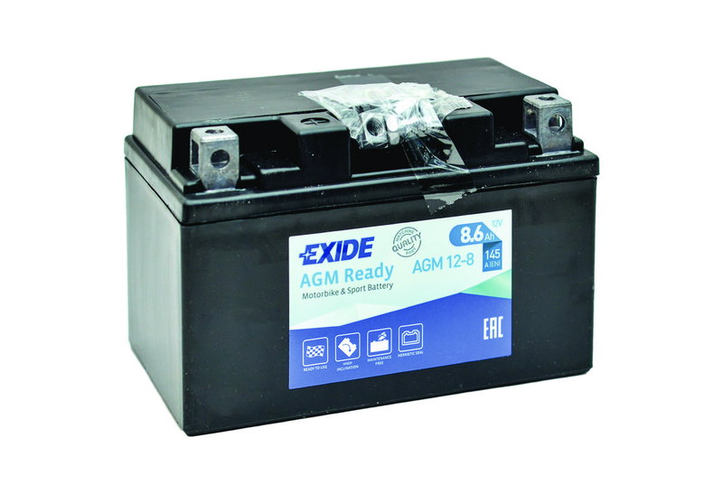 Μπαταρία Μοτοσυκλέτας Exide AGM12-8 8.6Ah 145A