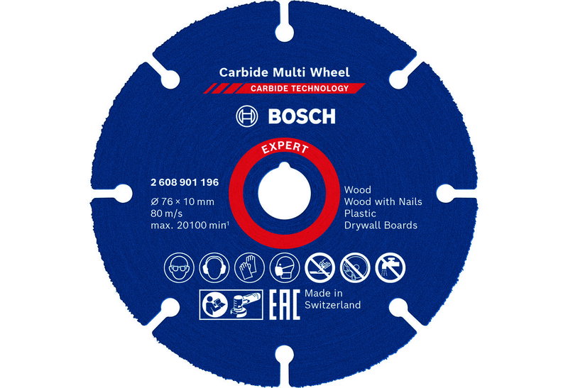 Bosch Expert Carbide Δίσκος Κοπής Φ.76mm