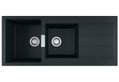 Νεροχύτης Franke Sirius 2 S2D 621 Carbon Black 116x50cm