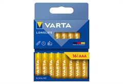 Μπαταρία Αλκαλική AAA Varta Long Life 16 Τεμαχίων