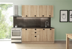 Έτοιμη Κουζίνα Kitwood Nerva Σονόμα Μ186xΠ60xΥ218cm με Πάγκο