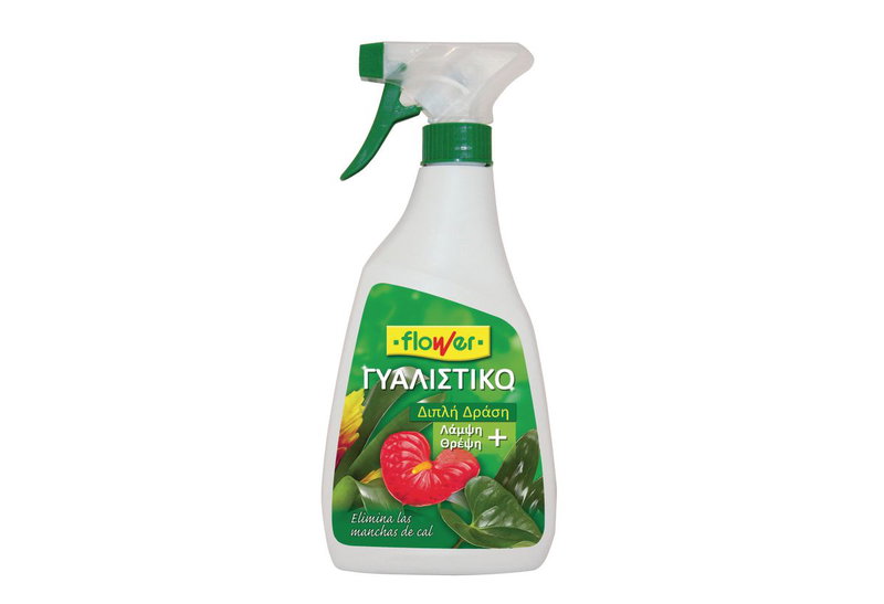 Γυαλιστικό Φύλλων Flower Διπλής Δράσης 500mL