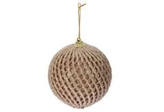 Χριστουγεννιάτικη Μπάλα Φ.8cm Χρυσή