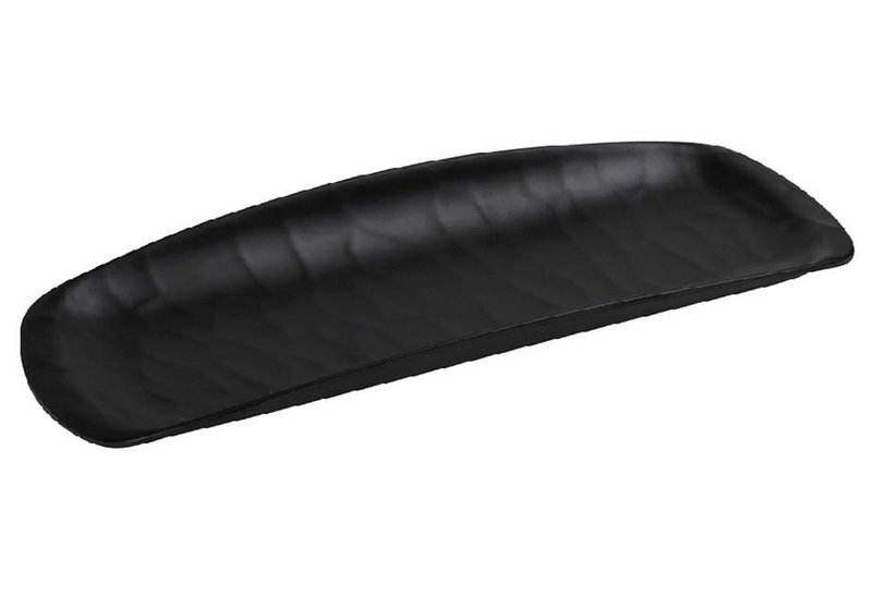 Πιατέλα Espiel Wavy Matte 26.5x11cm Μαύρη