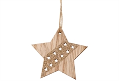 Χριστουγεννιάτικο Στολίδι Αστέρι Χρυσό 8cm