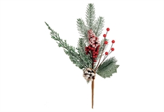 Χριστουγεννιάτικο Διακοσμητικό Κλαδί Κόκκινο 35cm