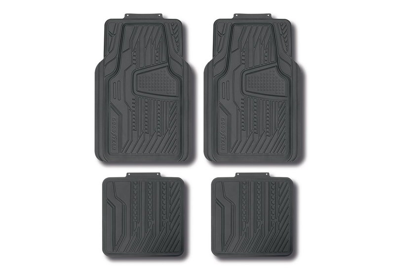 Σετ Δάπεδα Αυτοκινήτου Goodyear Full Set Γκρι Λάστιχο 4τμχ