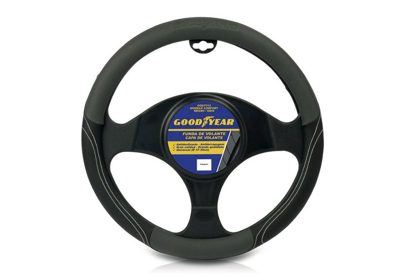Κάλυμμα Τιμονιού Goodyear Sport Φ39cm Γκρι/Μαύρο