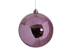 Χριστουγεννιάτικη Μπάλα Φ.10cm Ροζ Σετ 4 Τεμαχίων