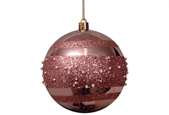 Χριστουγεννιάτικη Μπάλα Φ.10cm Χάλκινη Σετ 4 Τεμαχίων
