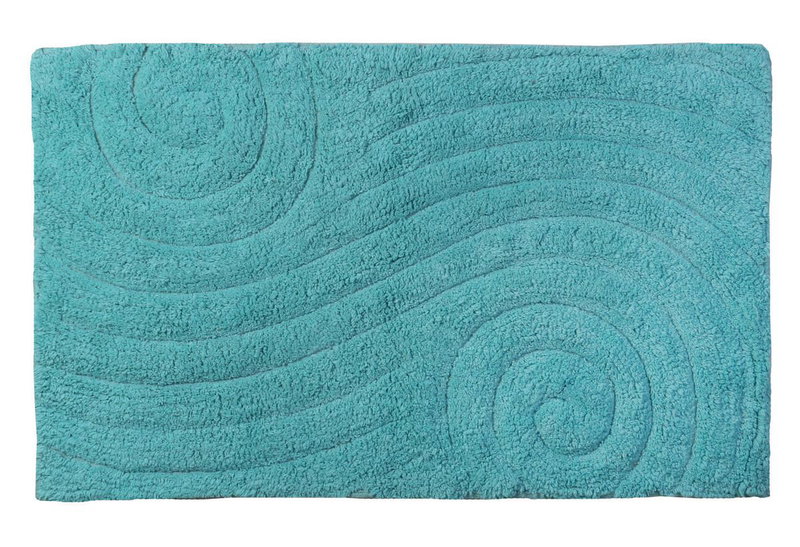 Χαλάκι Μπάνιου Estia Basics Maze 80x50cm Μπλε
