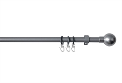 Κουρτινόβεργα Homefit Ball Επεκτεινόμενη Φ16/19mm 120/210cm Γκρι