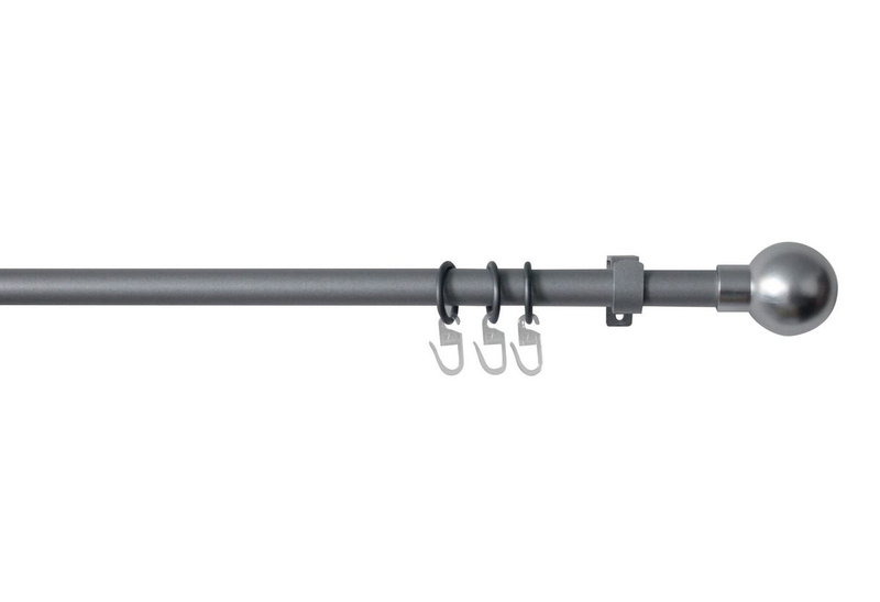 Κουρτινόβεργα Homefit Ball Επεκτεινόμενη Φ16/19mm 120/210cm Γκρι