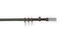 Κουρτινόβεργα Homefit Dolomiti Επεκτεινόμενη Φ16/19mm 120/210cm Χρωμέ