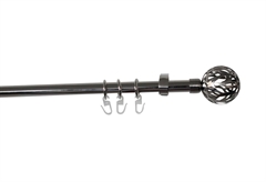 Κουρτινόβεργα Homefit Piemonte Επεκτεινόμενη Φ16/19mm 160/300cm Χρωμέ