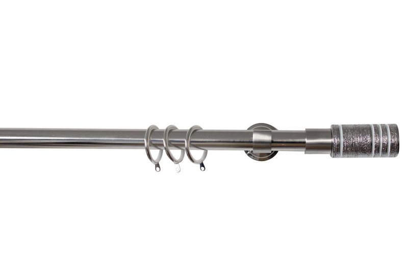 Κουρτινόβεργα Homefit Garda Επεκτεινόμενη Φ25/28mm 160/300cm Χρωμέ