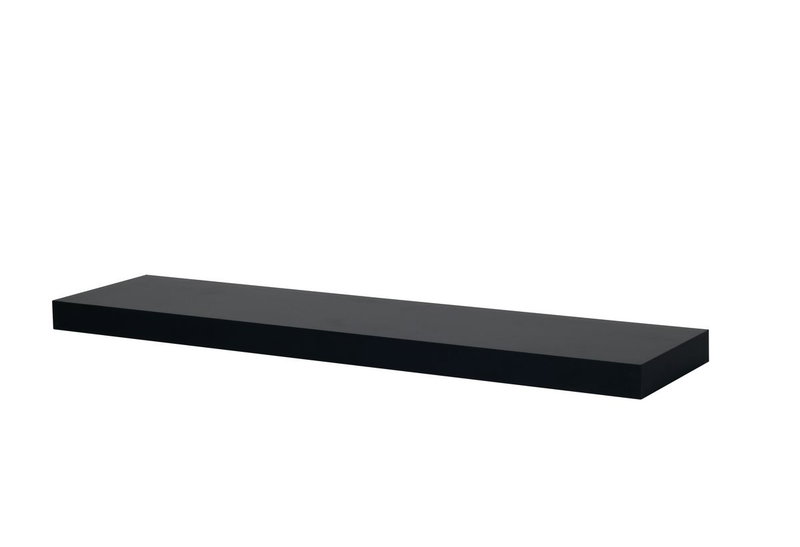 Ράφι Τοίχου Homefit Budget Μαύρο 80X19.5X3.8cm