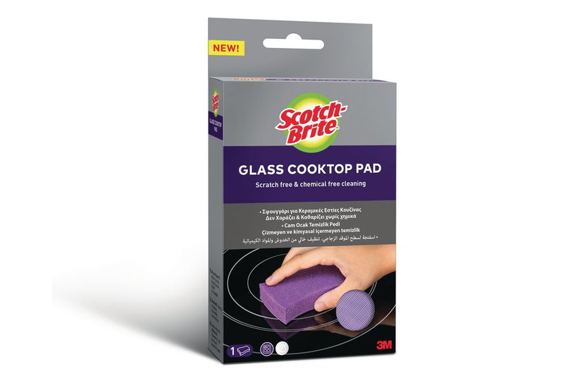 Σφουγγάρι για Κεραμικές Εστίες Κουζίνας Scotch-Brite Glass Cooktop
