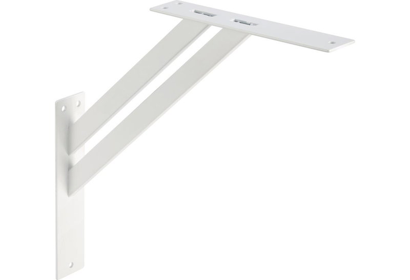Γωνία Στήριξης Ραφιού Lux Bracket Βαρέως Τύπου 4X30X30cm Λευκή