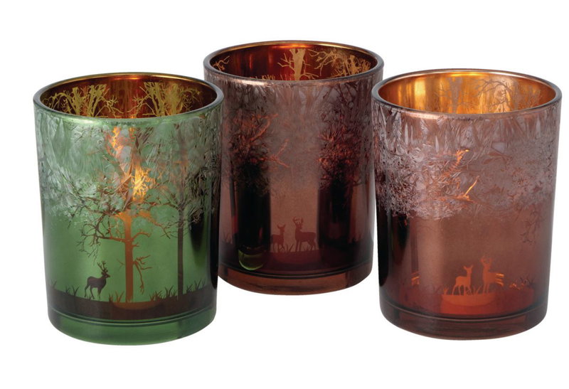 Βάση για Ρεσώ Deco Boltze Leanos Γυάλινη σε Διάφορες Αποχρώσεις