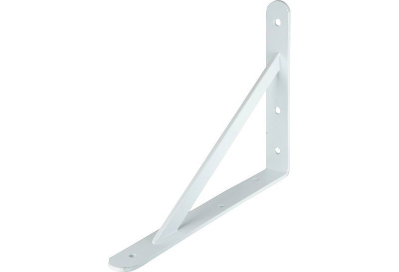 Γωνία Στήριξης Ραφιού Lux Samson 3X30X21cm Βαρέως τύπου Λευκή