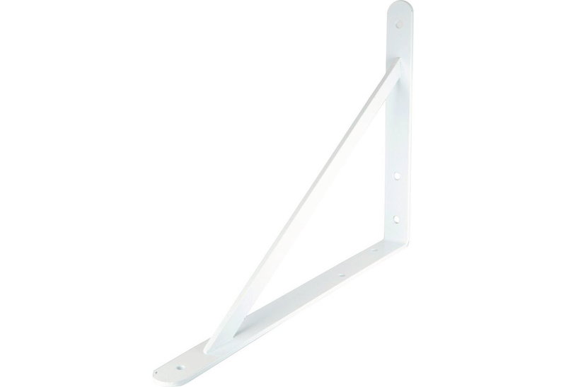 Γωνία Στήριξης Ραφιού Lux Samson 3X40X27cm Βαρέως Τύπου Λευκή