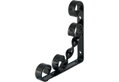 Γωνία Στήριξης Ραφιού Lux Jutta 1.3X11.5X11.5cm Μαύρη