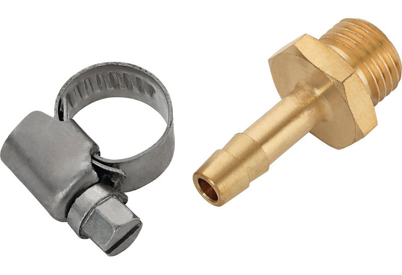 Ρακόρ Αρσενικό Lux 1/4" με Σφιγκτήρα