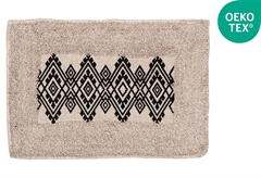 Χαλάκι Μπάνιου Estia Basics 60x40cm Μαύρο/Γκρι