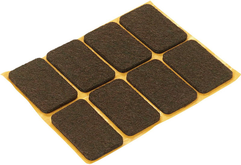 Τσοχάκι Αυτοκόλλητο Lux 22x36mm Μαύρο Σετ 8 Τεμαχίων