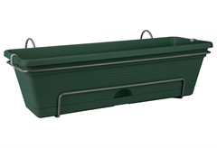 Elho Green Basics Ζαρντινιέρα με Πιάτο και Στήριγμα 49X25.5X16.5cm Πράσινη