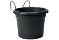 Γλάστρα Elho Green Basic με Πιάτο & Στήριγμα Φ26x19.5cm Ανθρακί