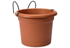 Γλάστρα Elho Green Basic με Πιάτο & Στήριγμα Φ26x19.5cm Terracotta