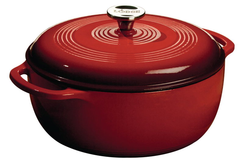 Γάστρα Lodge Dutch Oven 5.68L Μαντεμένια με Εμαγιέ Επίστρωση