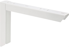 Γωνία Στήριξης Ραφιού Lux Bracket 4x20x30cm Λευκό Ατσάλι Βαρέως Τύπου