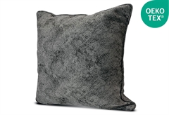 Μαξιλαροθήκη Διακοσμητική Gem 45x45cm με Φερμουάρ Γκρι