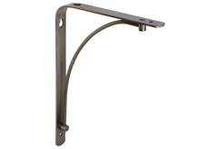 Γωνία Στήριξης Ραφιού Kottos 2.5x18x23cm Αντικέ Ατσάλι Lux