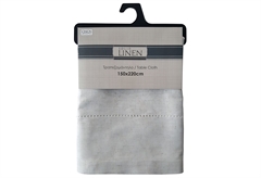 Τραπεζομάντηλο Ionion Solid Linen 220x150cm Γκρι