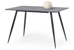 Τραπέζι Homefit Believe Μ120xΠ80xΥ75cm Γκρι Σκούρο
