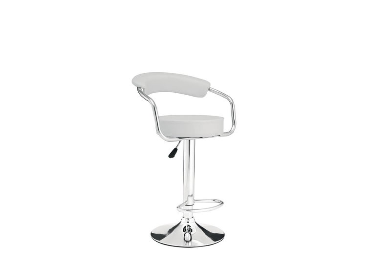 Σκαμπό Μπαρ Homefit Tony 51x53,5x86-106cm Λευκό