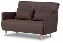 Homefit Lecce Καναπές-Κρεβάτι Καφέ 132x88x85cm