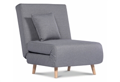 Πολυθρόνα Κρεβάτι Homefit Taranto Μ85xΠ77xΥ85cm Γκρι