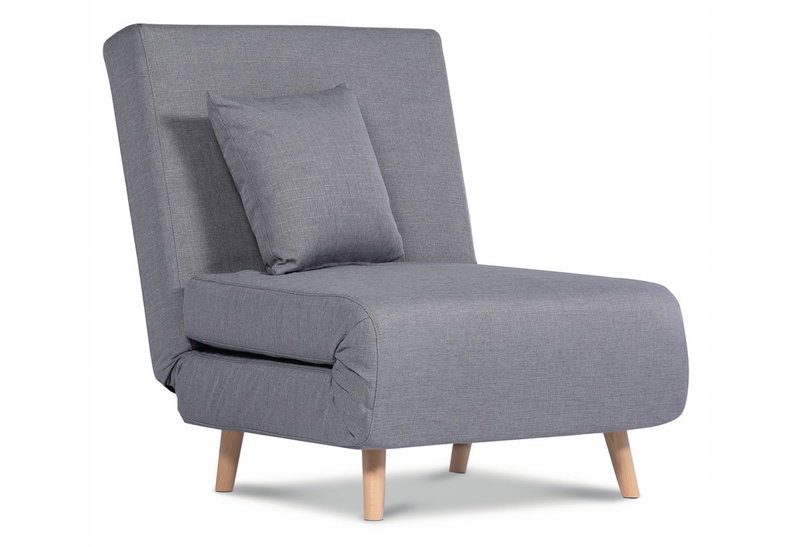 Πολυθρόνα Κρεβάτι Homefit Taranto Μ85xΠ77xΥ85cm Γκρι