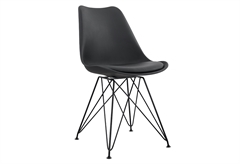 Καρέκλα Homefit Toulouse M58xΠ48xY86cm Μαύρη