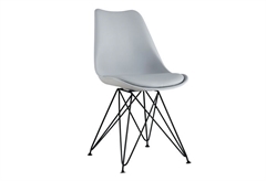 Καρέκλα Homefit Toulouse M58xΠ48xY86cm Ανοιχτό Γκρι