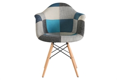 Καρέκλα Homefit Soft M63xΠ62xY81cm Μπλε