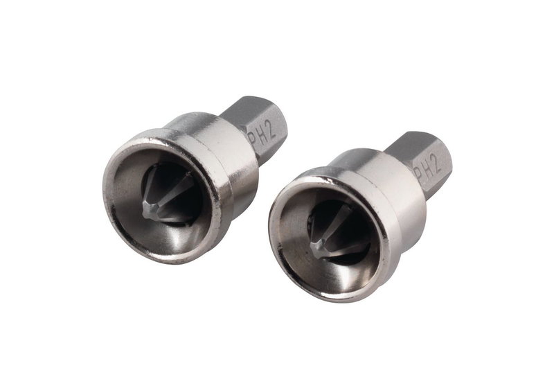 Μύτες PH2 Wolfcraft 25mm με Stop Σετ 2 Tεμαχίων
