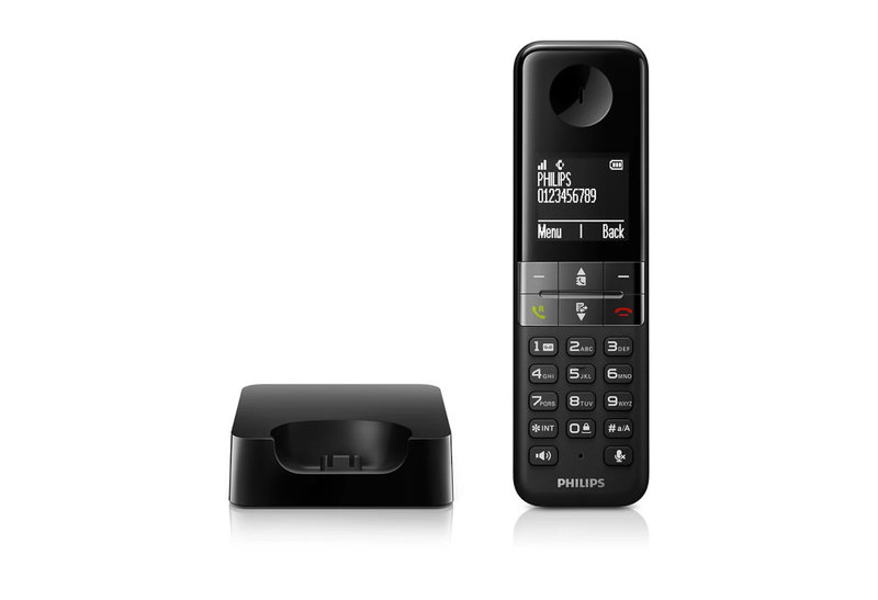 Philips D4701B/GRS Ασύρματο Τηλέφωνο Μαύρο