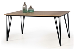 Τραπέζι Homefit Wood Μ160xΠ90xΥ76cm Καφέ Ανοιχτό