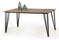 Τραπέζι Homefit Wood Μ160xΠ90xΥ76cm Καφέ Ανοιχτό